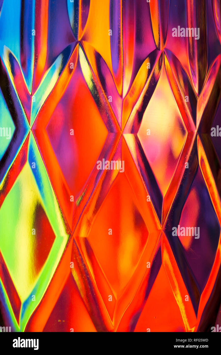 Abstract diamond textured background of a brightly colored imaged ...