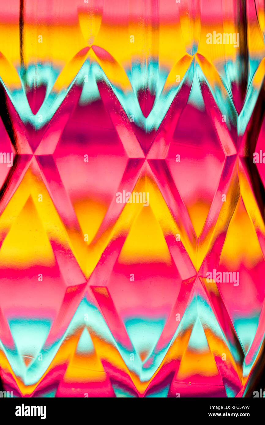 Abstract diamond textured background of a brightly colored imaged ...