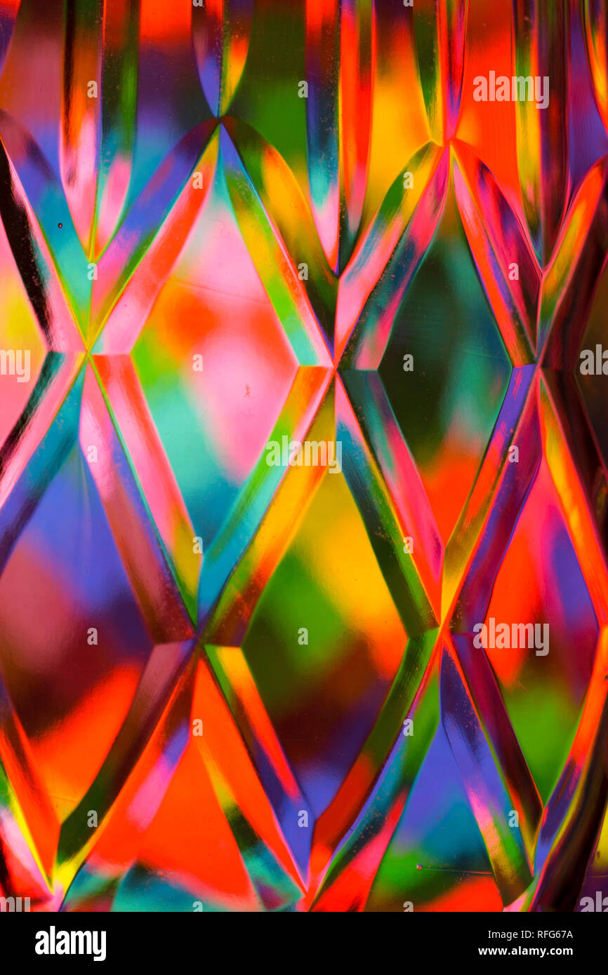 Abstract diamond textured background of a brightly colored imaged ...