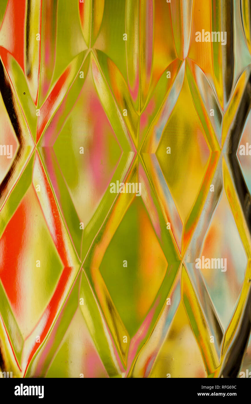 Abstract diamond textured background of a brightly colored imaged ...