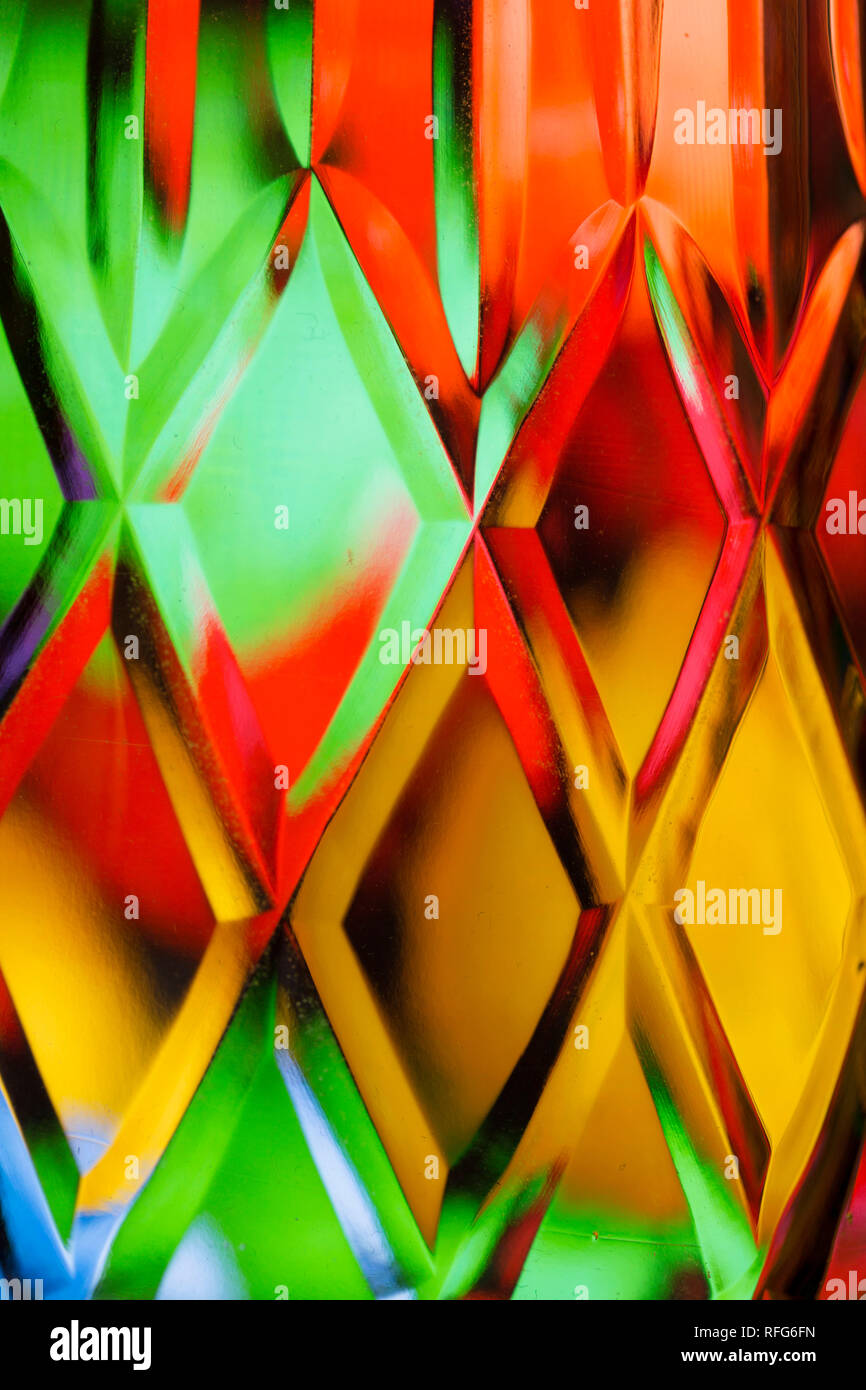 Abstract diamond textured background of a brightly colored imaged ...