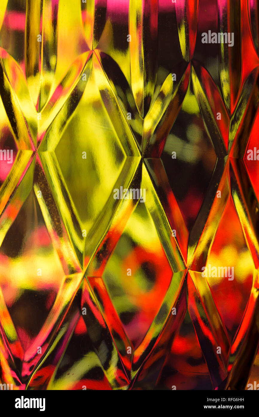 Abstract diamond textured background of a brightly colored imaged ...