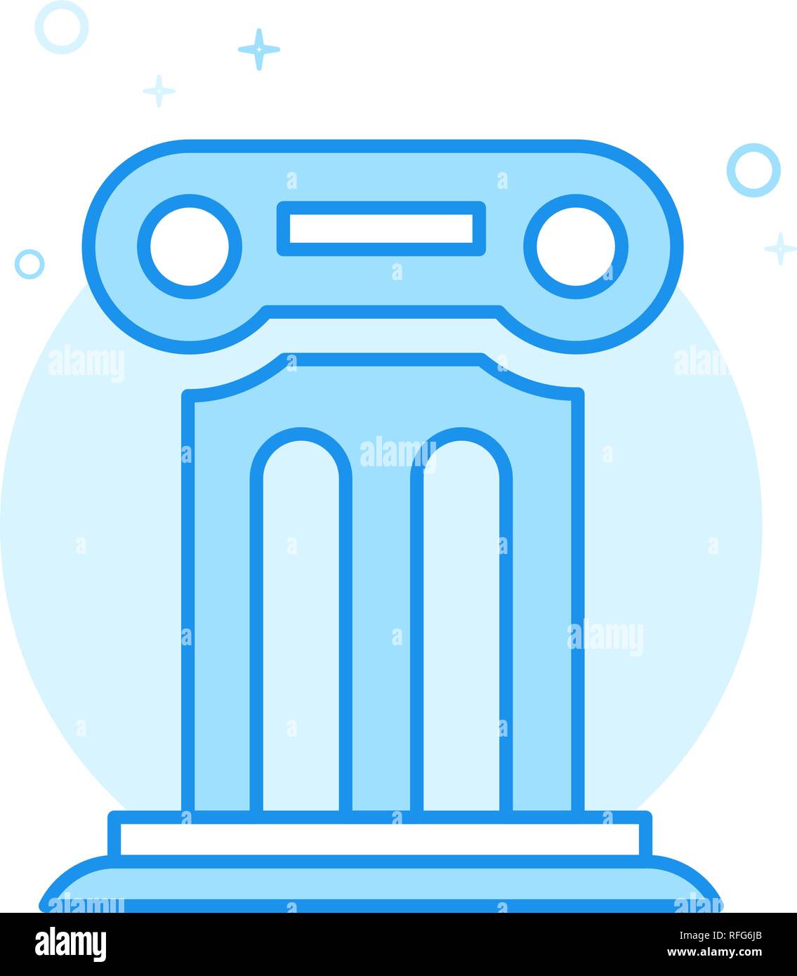 Blue column Stock Vector Images - Alamy