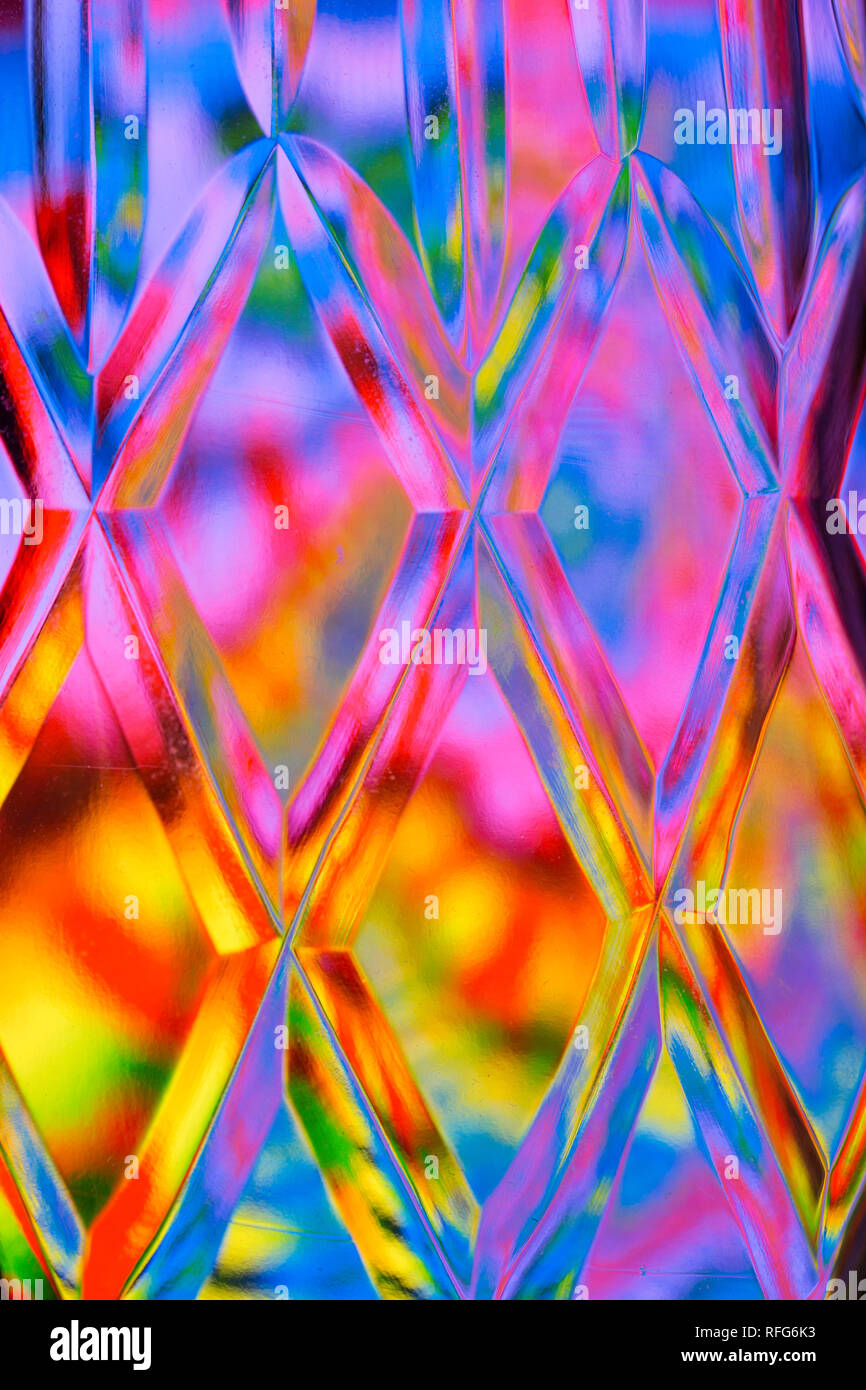Abstract diamond textured background of a brightly colored imaged ...