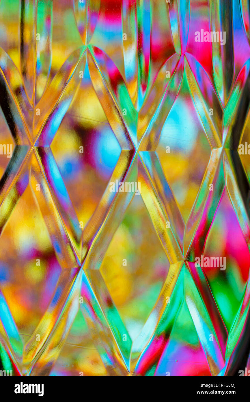 Abstract diamond textured background of a brightly colored imaged ...