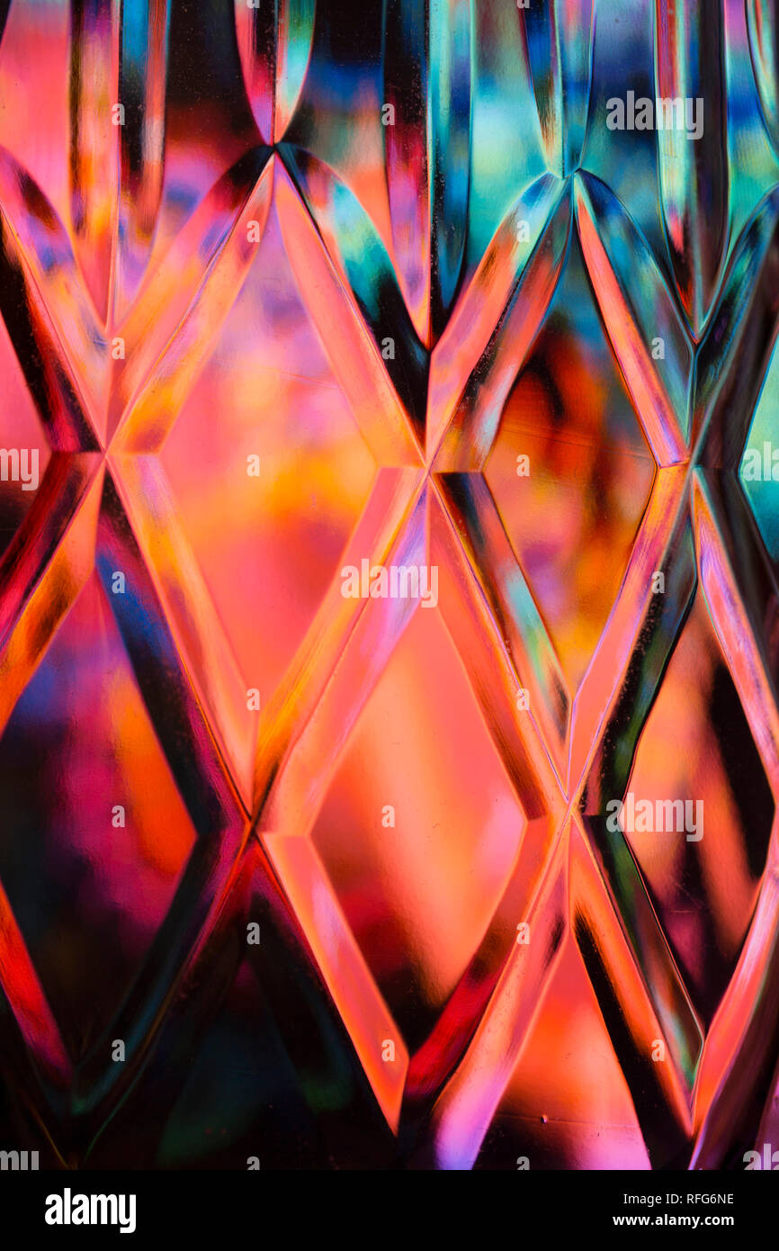 Abstract diamond textured background of a brightly colored imaged ...