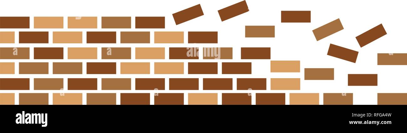 Brick wall icon vector illustration design Stock Vector Image & Art - Alamy