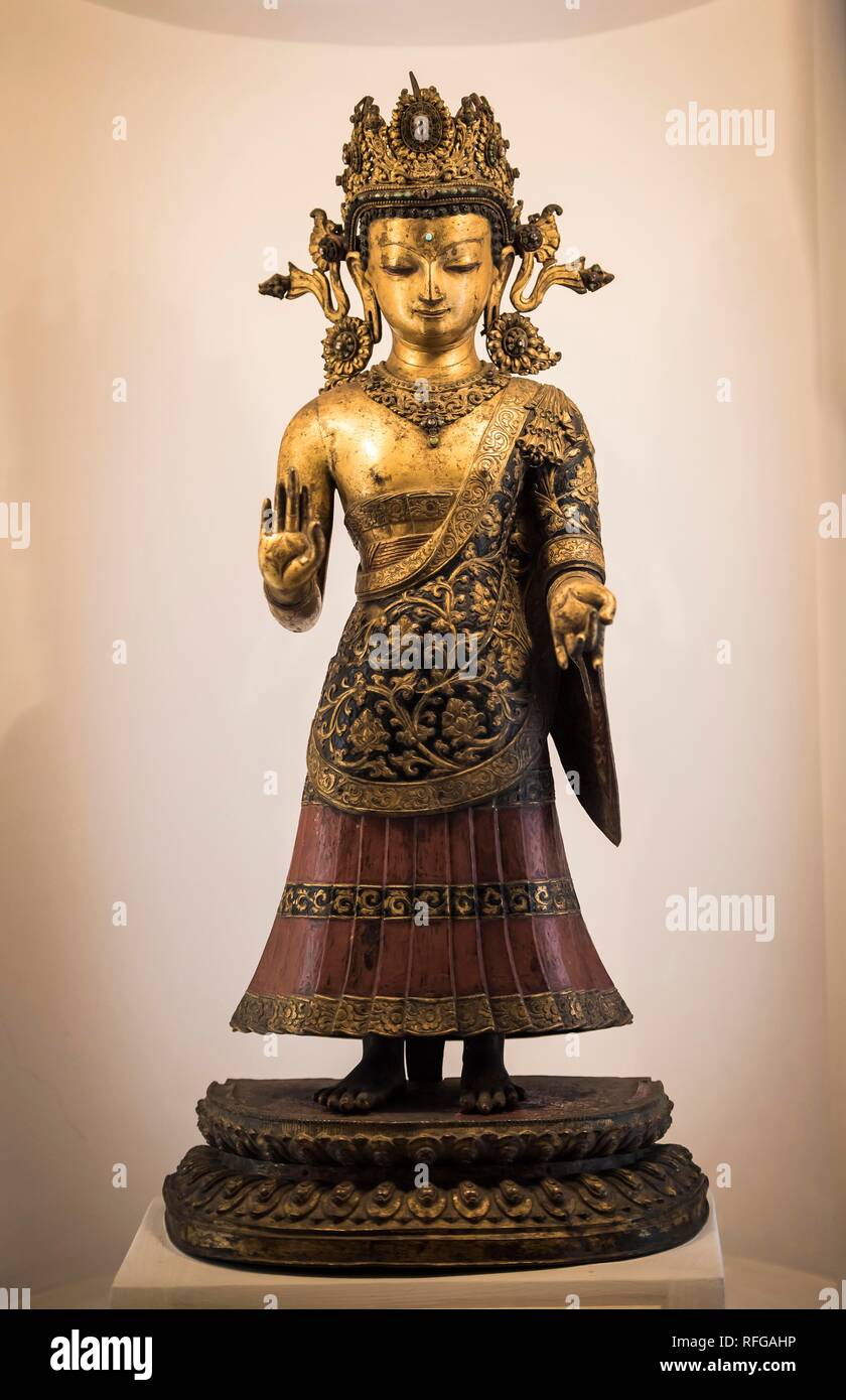 Antique Dipankar Buddha Statue, Patan Museum, Patan, Kathmandu Valley