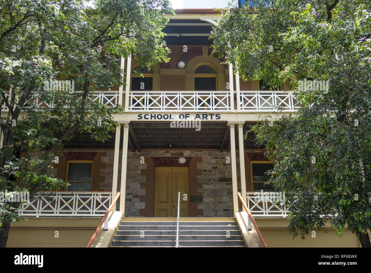 Australia, Queensland, Brisbane, School of Arts building Stock Photo