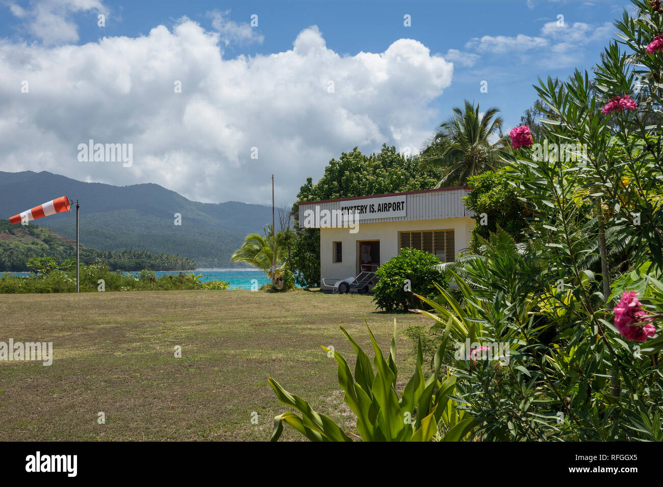 Vanuatu, Aneityum island, Mystery island, airport Stock Photo