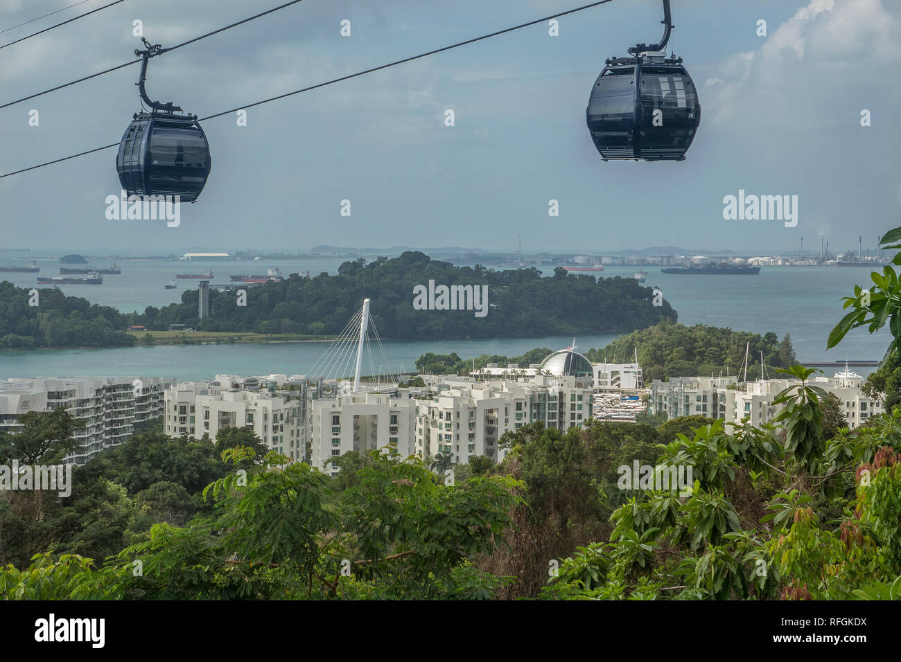 Sentosa Island Cable Car Stock Photos Sentosa Island Cable - 