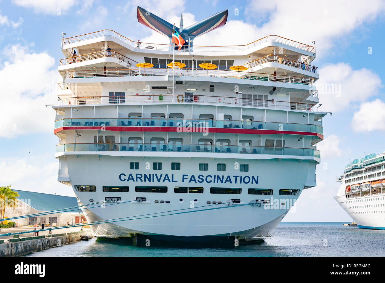 Nassau, Bahamas December 02 2015 Carnival Fascination Cruise Ship
