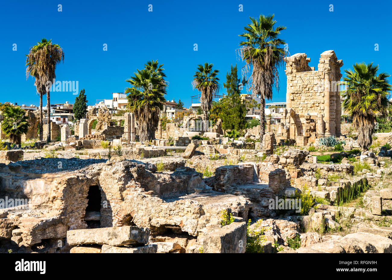 The Al-Bass Tyre necropolis in Lebanon Stock Photo