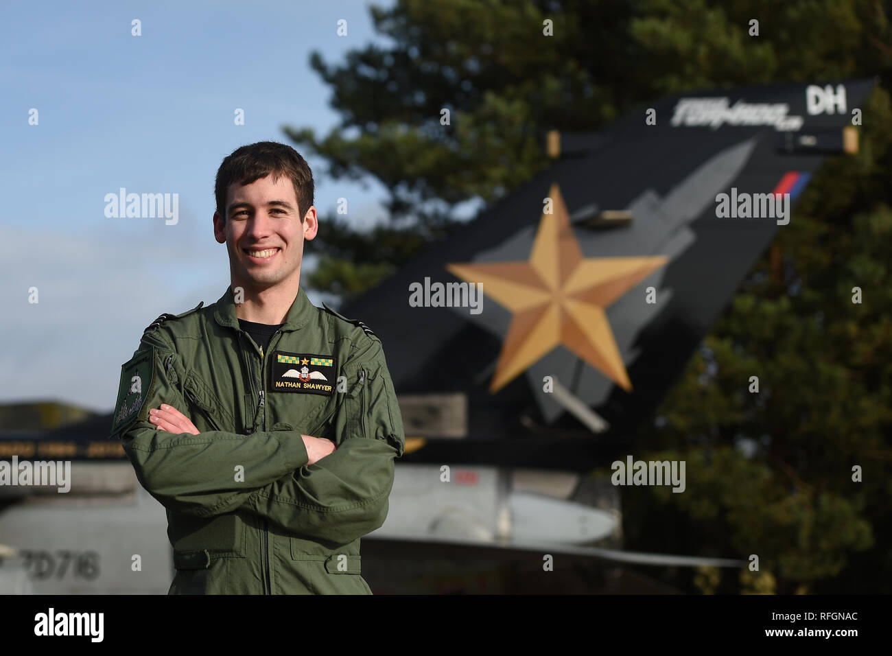 Flight Lieutenant Nathan Shawyer, who was the last person to be trained ...