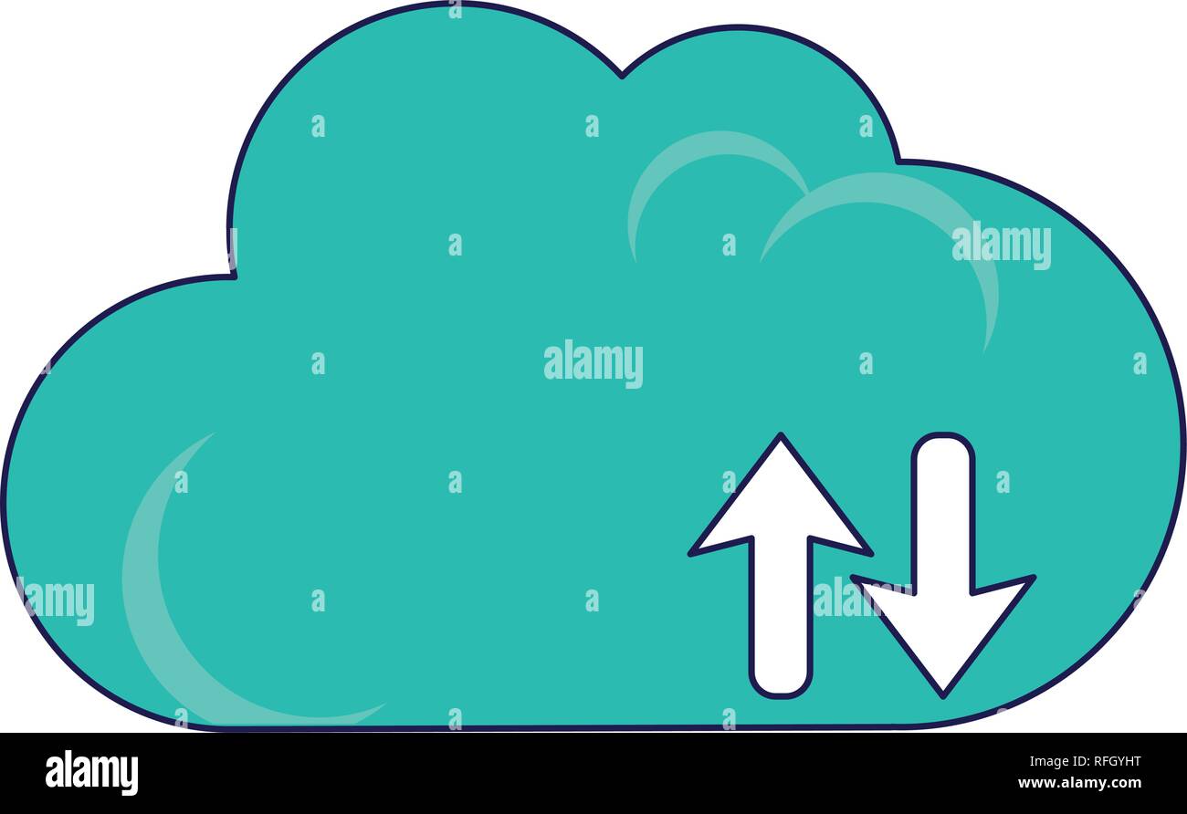 cloud computing upload and download Stock Vector Image & Art - Alamy