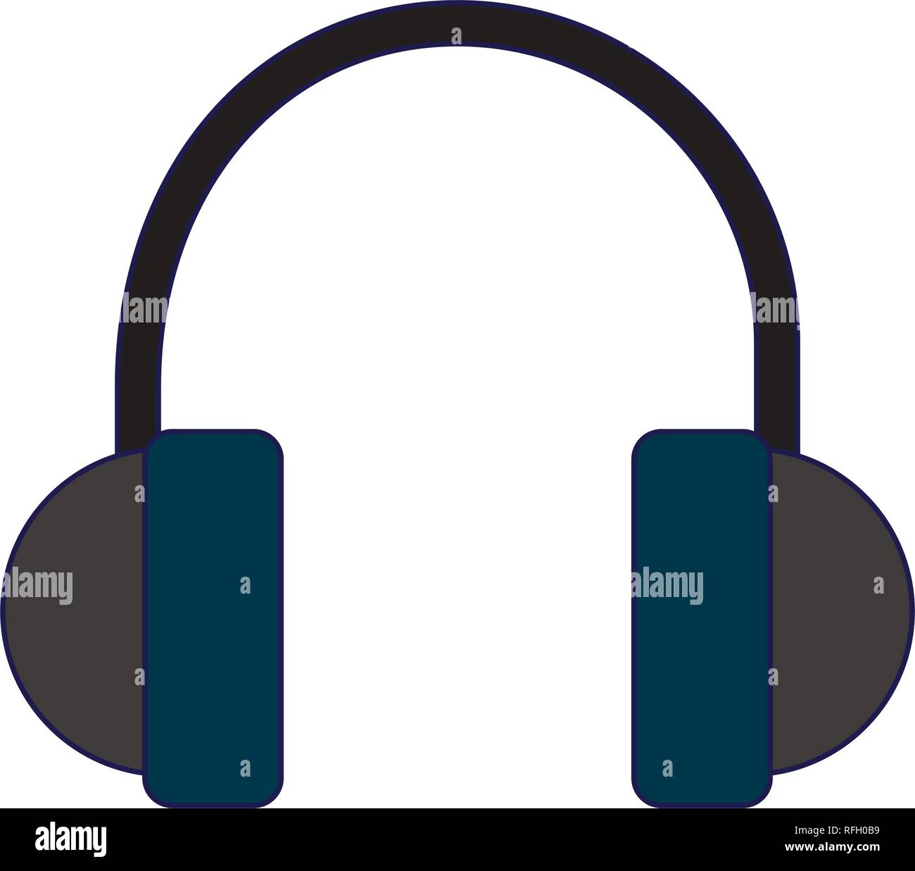 music headphones device Stock Vector Image & Art - Alamy