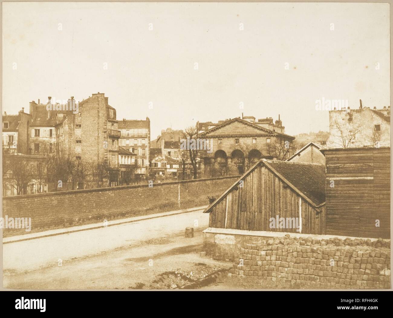 [View from Photographer's Studio]. Artist: Gustave Le Gray (French, 1820-1884). Dimensions: 26.1 x 35.1 cm (10 1/4 x 13 13/16 in.). Date: 1851-54. Museum: Metropolitan Museum of Art, New York, USA. Stock Photo