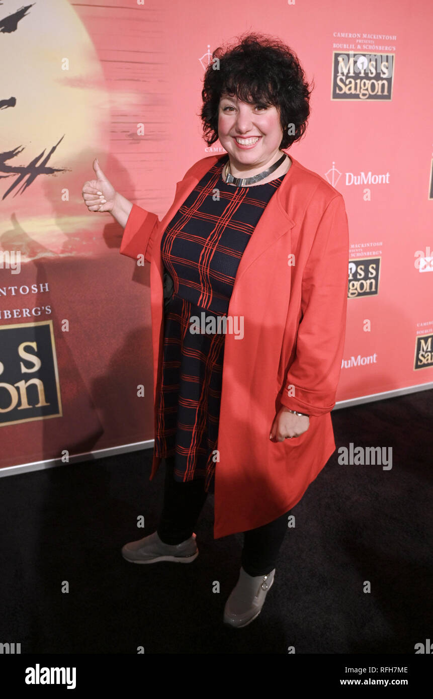 25 January 2019, North Rhine-Westphalia, Köln: The actress Meltem Kaptan comes to the German premiere of the new production of the musical 'Miss Saigon'. The play can be seen in Cologne until 3 March 2019. Photo: Henning Kaiser/dpa Stock Photo