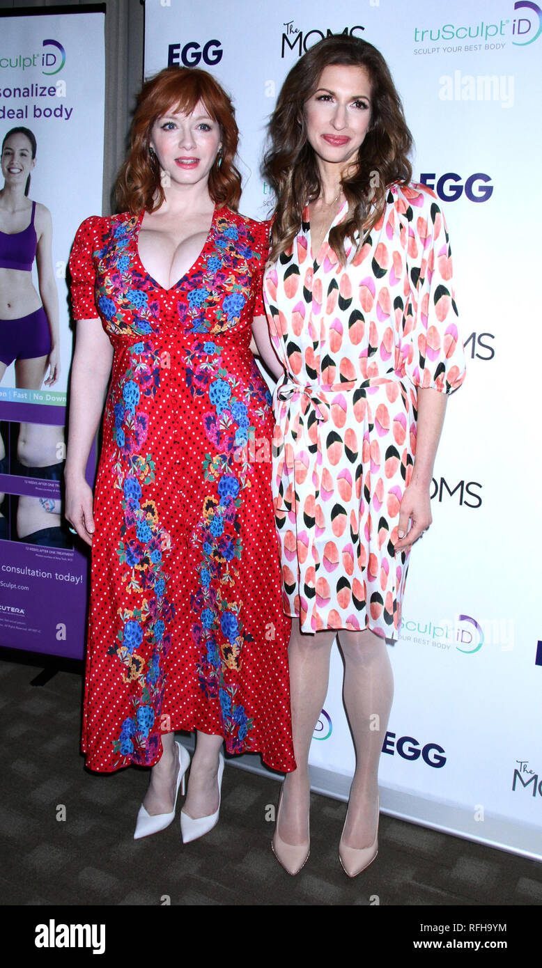 New York, USA. 25th January 2019. Christina Hendricks, Alysia Reiner at