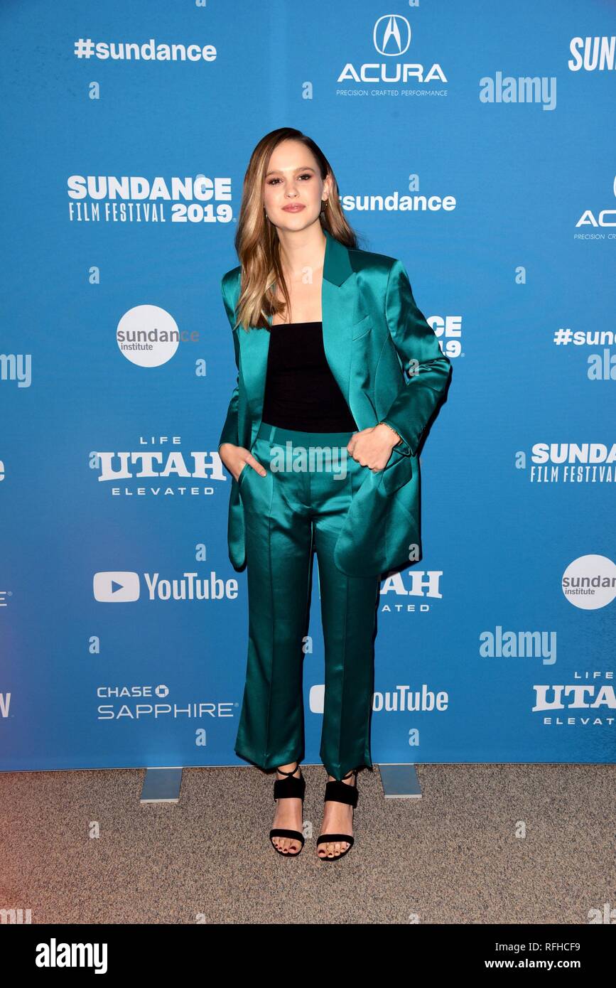 Park City, Utah, USA. 25th January 2019. Clara Rugaard attends the I Am