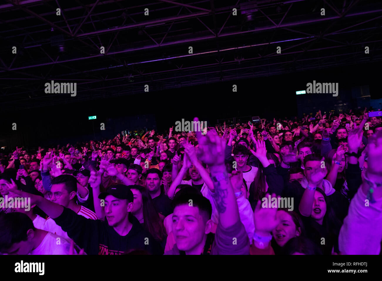 Madrid, Spain. 25th Jan, 2019. People from the public seen attending the Fitur es MÃºsica during the event of the FITUR International Tourism Fair Festivals. Credit: Jesus Hellin/SOPA Images/ZUMA Wire/Alamy Live News Stock Photo