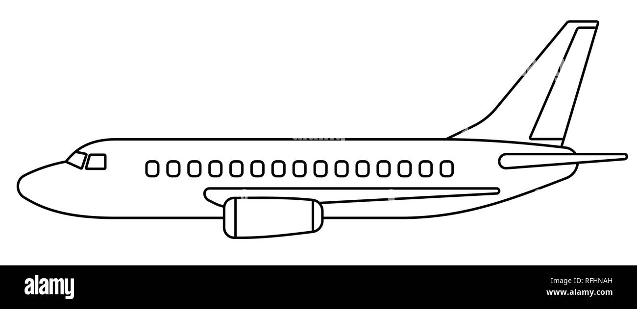 How to draw an Airplane Easy Step by Step Drawing For Beginners  Airplane  drawing Drawing for beginners Airplane coloring pages