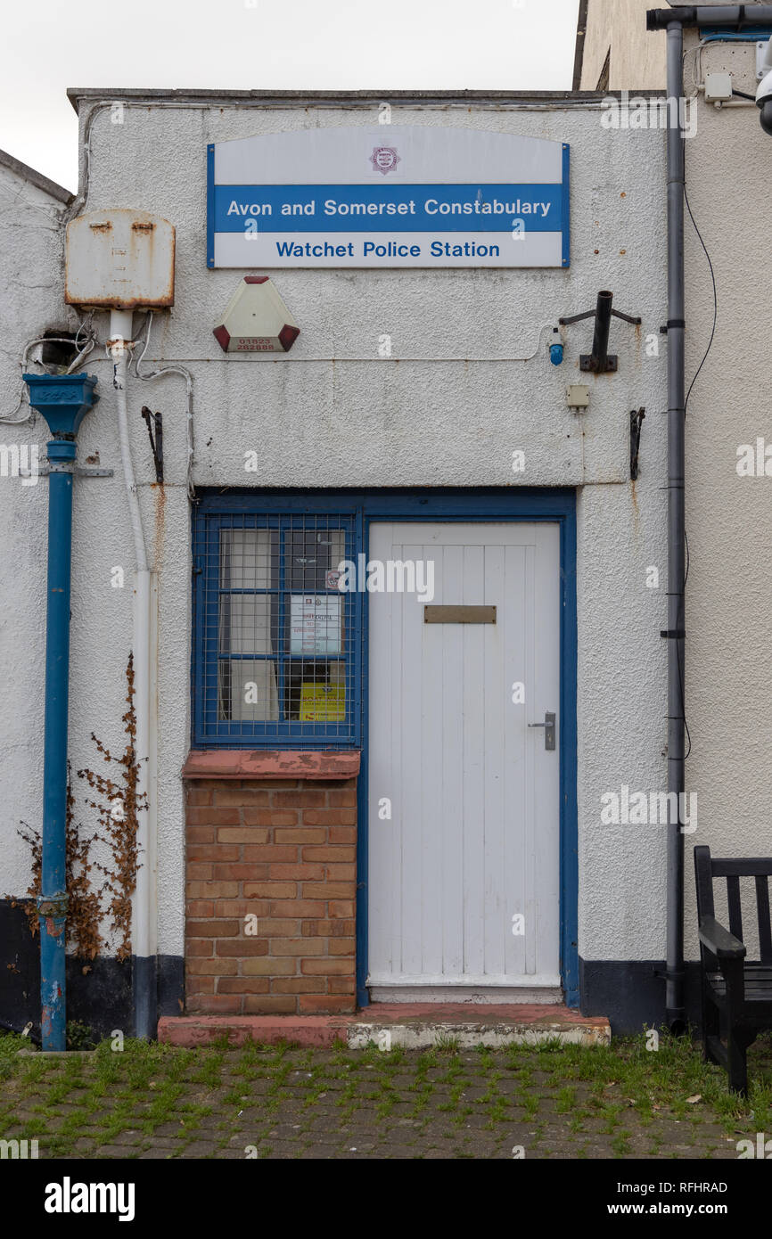 Watchet Police Station, UK Stock Photo