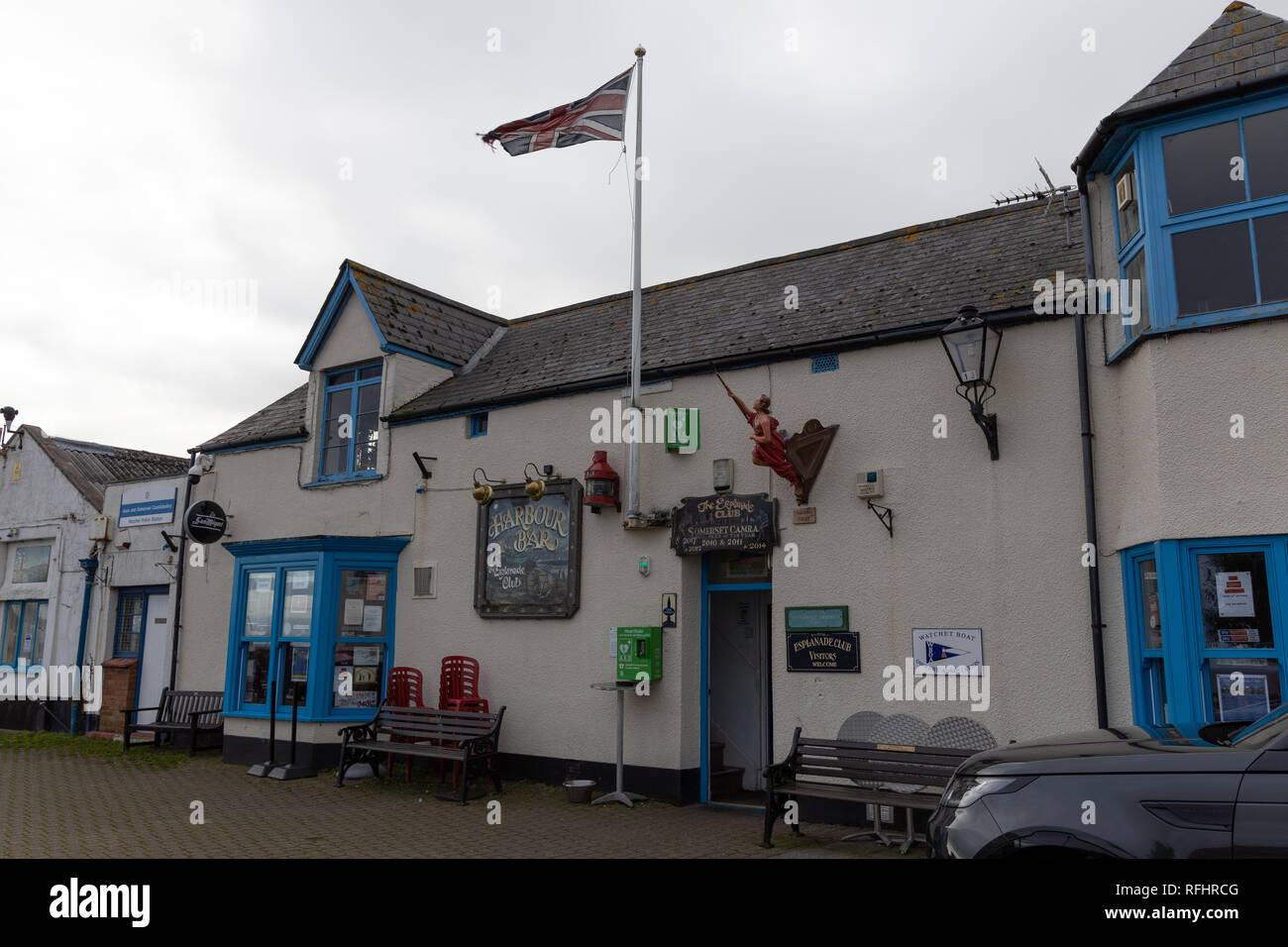 Harbour bar, Watchet Somerset, UK Stock Photo Alamy
