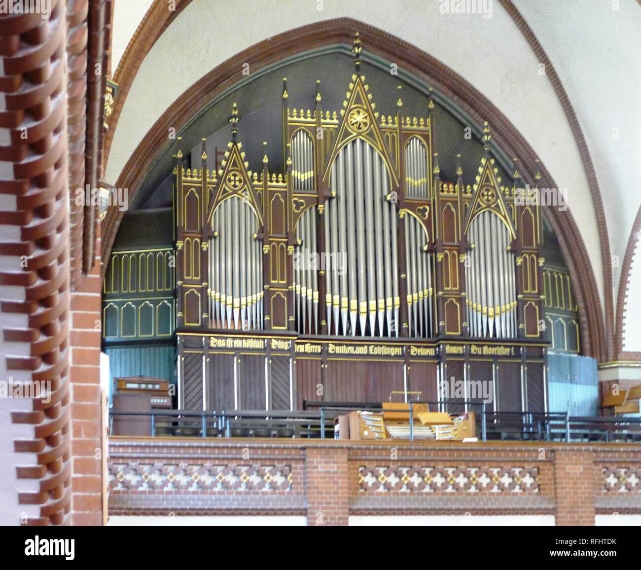 Auenkirche (Berlin-Wilmersdorf) Orgel. Stock Photo