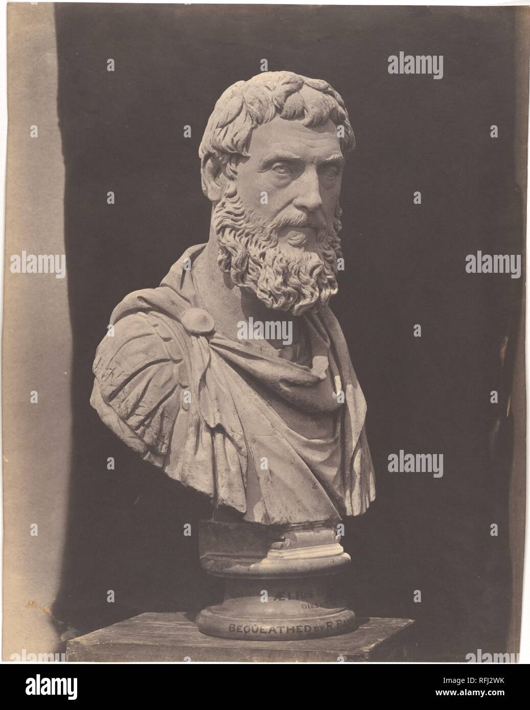 Aelius Caesar. Artist: Roger Fenton (British, 1819-1869). Dimensions: 36.8 x 29.2 cm (14 1/2 x 11 1/2 in.). Date: 1854-58. Museum: Metropolitan Museum of Art, New York, USA. Stock Photo