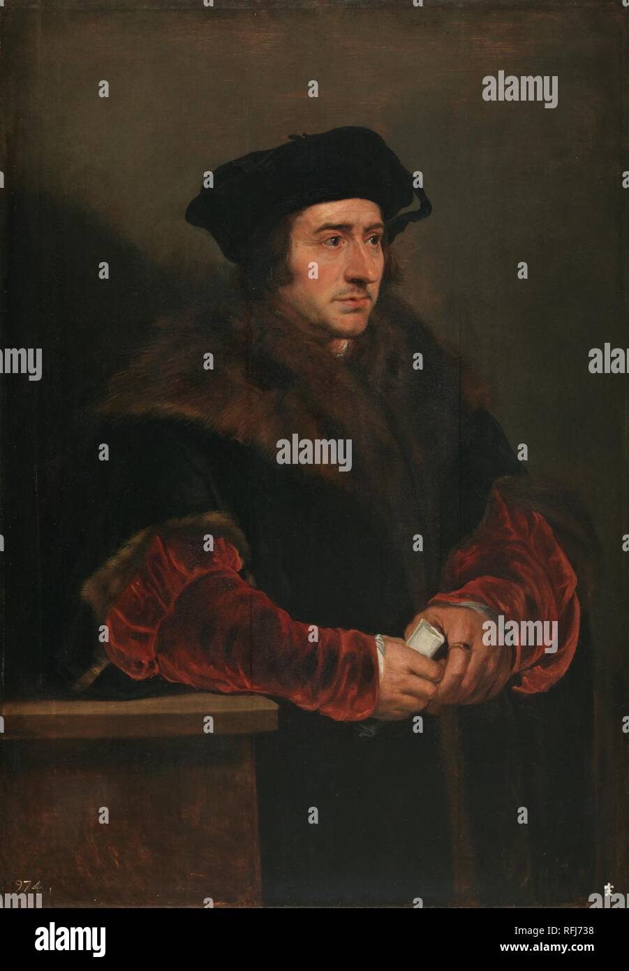 RUBENS, PIETER PAUL Siegen, Westfalia, 1577 - Amberes, 1640 Miniatura autor Sir Thomas More 1625 - 1630.jpg - RFJ738 Stock Photo