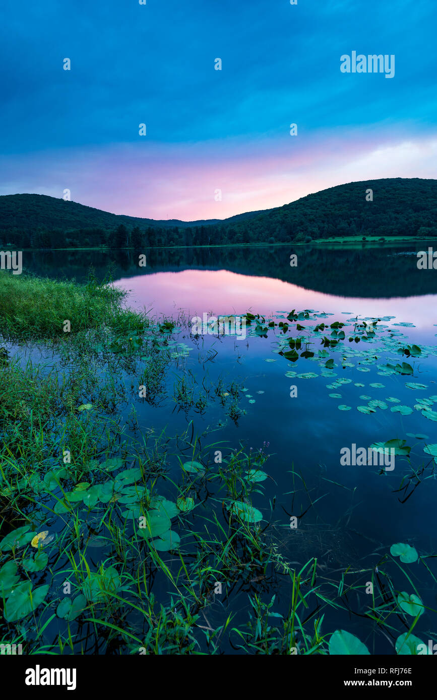 Sunrise on Red House Lake, Allegany State Park, Cattaraugus County, NY