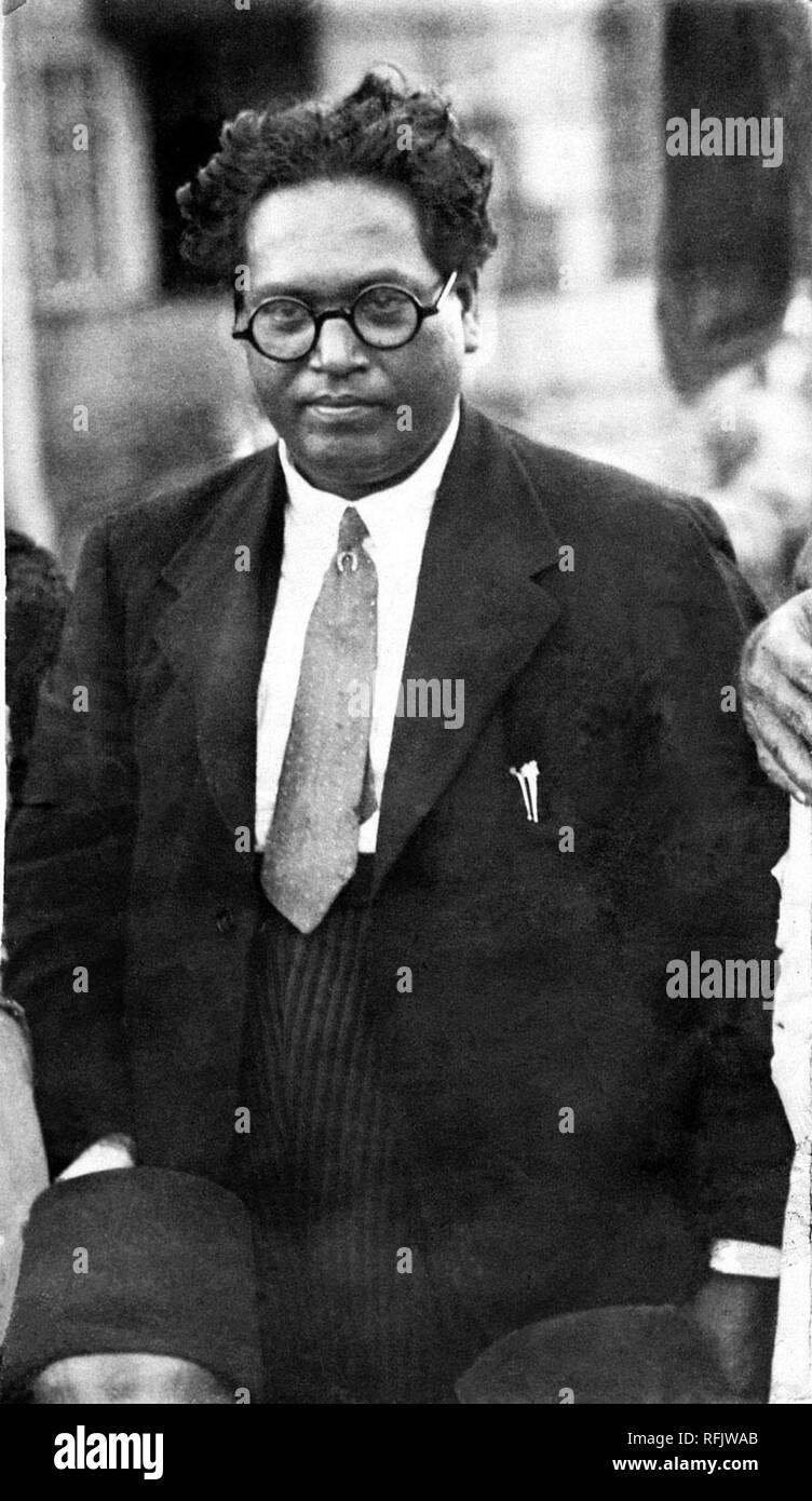 Babasaheb Ambedkar as a Lawyer in Bombay High Court. Stock Photo