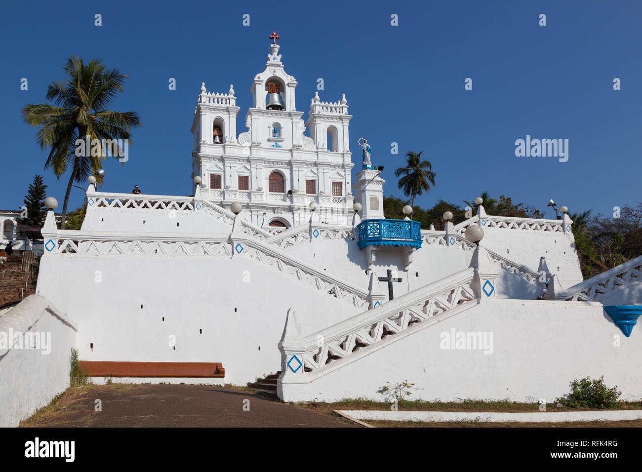 Our Lady of the Immaculate Conception Church, Goa, India Stock Photo