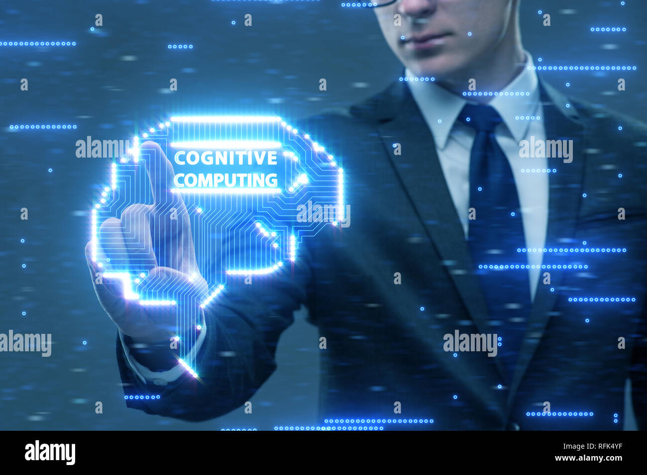 Cognitive computing concept as modern technology Stock Photo - Alamy