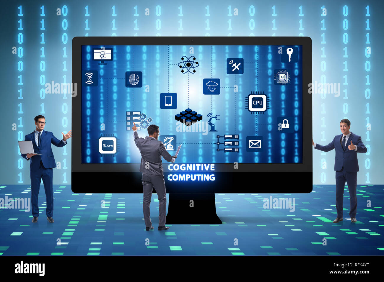 Cognitive computing concept as modern technology Stock Photo - Alamy