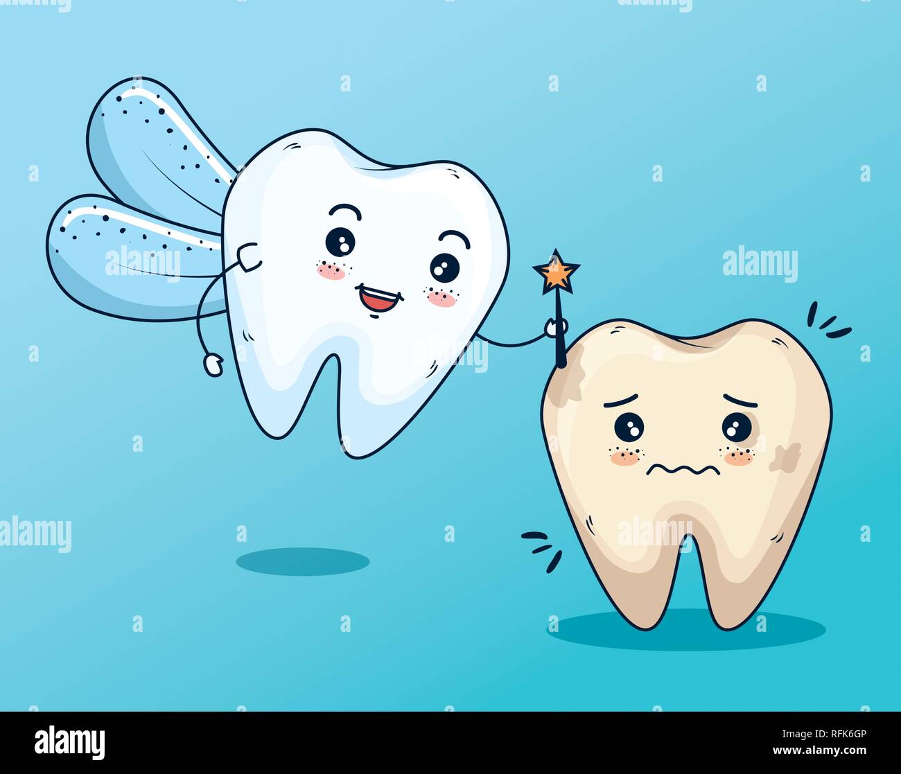 tooth fairy to dental care treatment Stock Vector Image & Art - Alamy