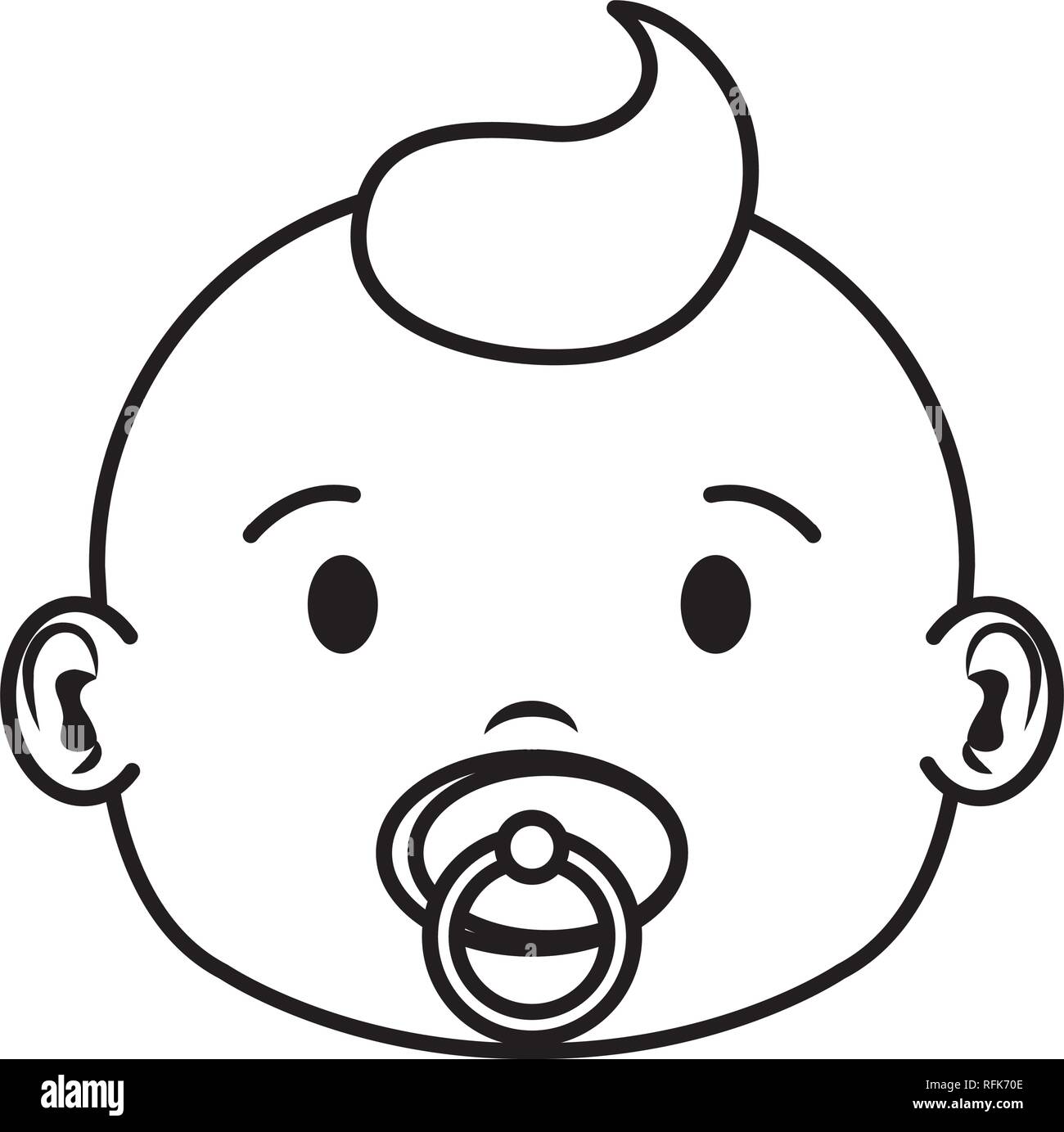baby head outline