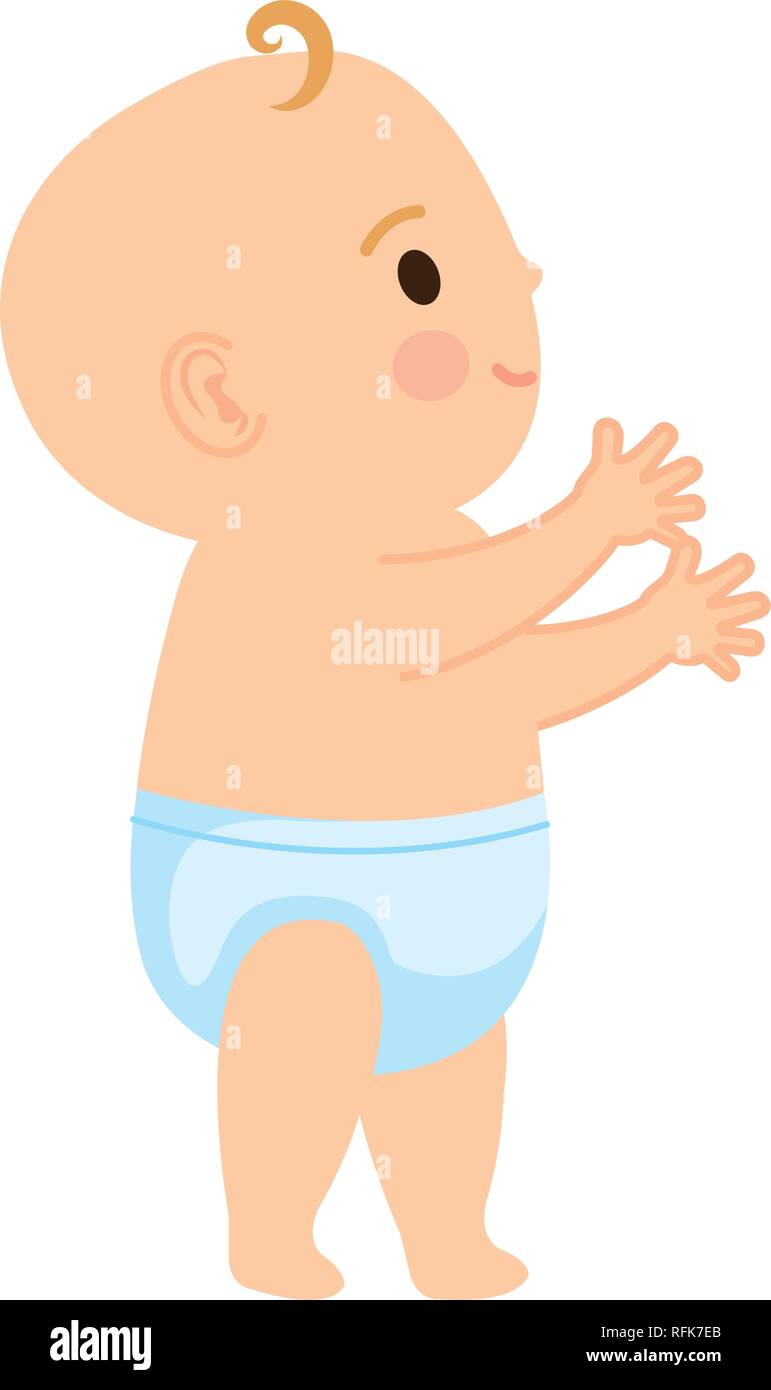 cute and little boy baby character Stock Vector Image & Art - Alamy