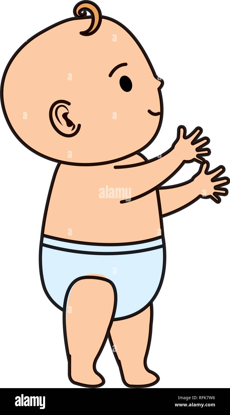 cute and little boy baby character Stock Vector Image & Art - Alamy