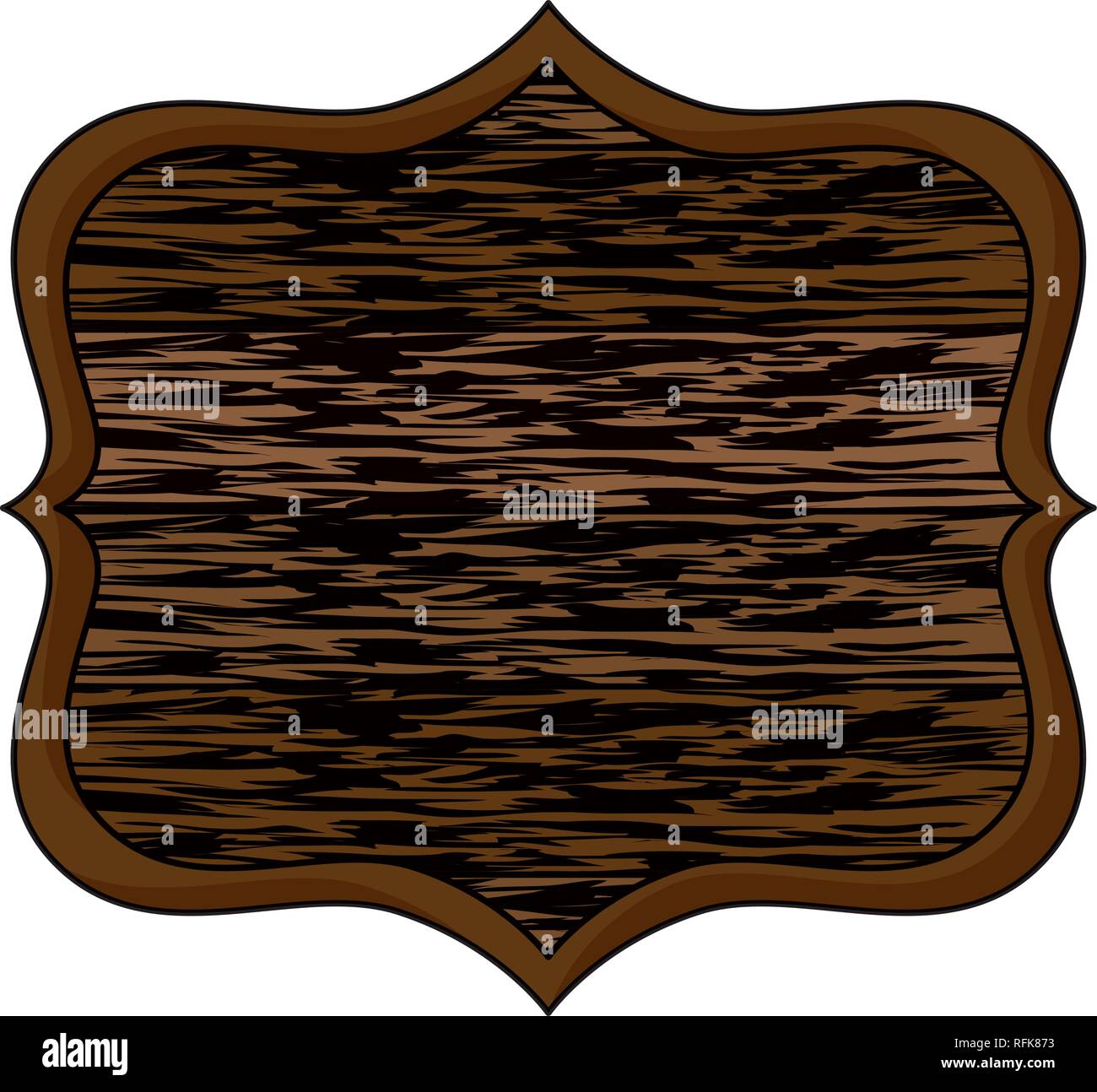 antique wooden label icon Stock Vector Image & Art - Alamy