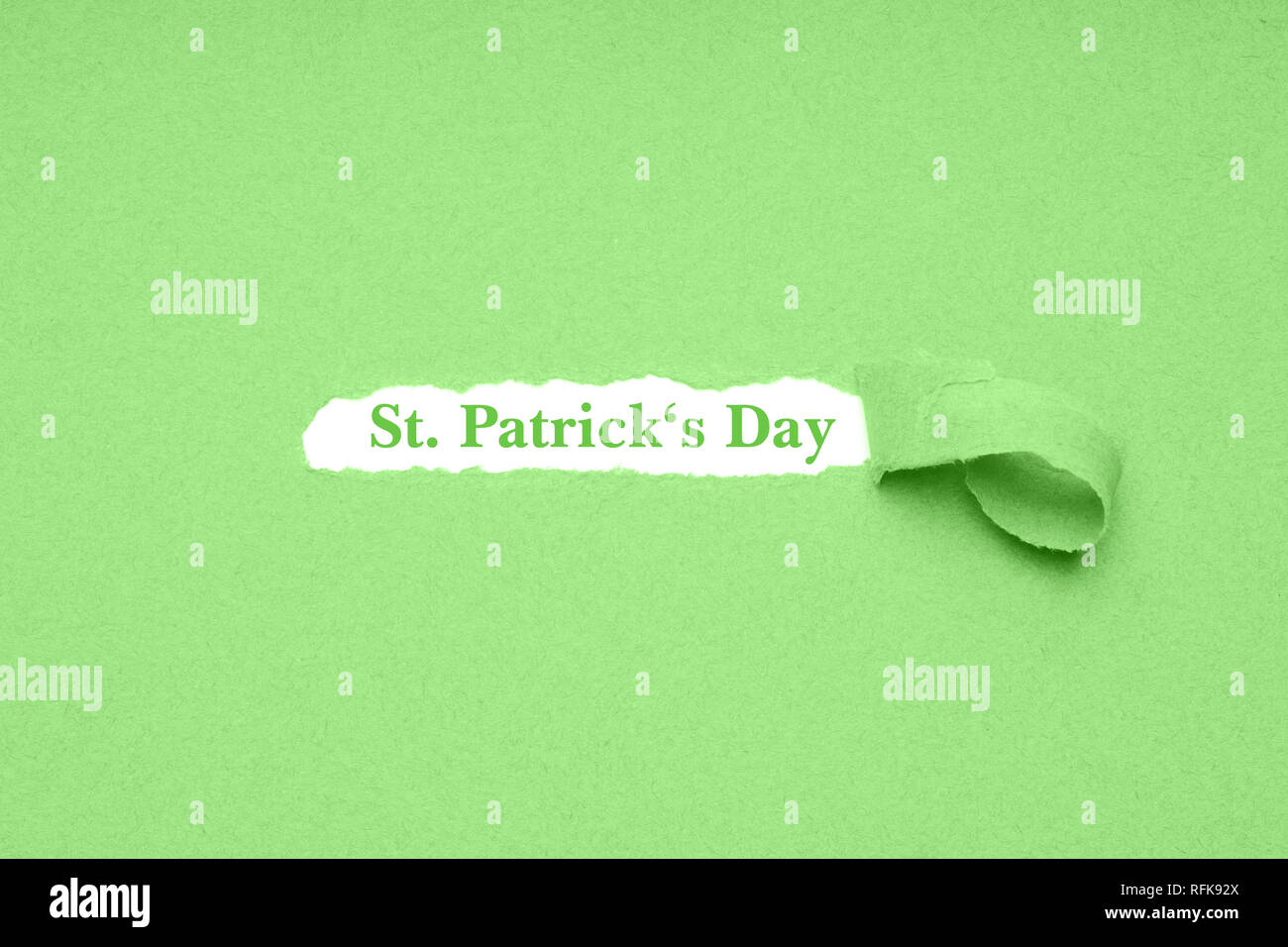 St. Patrick's Day is celebrated on March 17 Stock Photo
