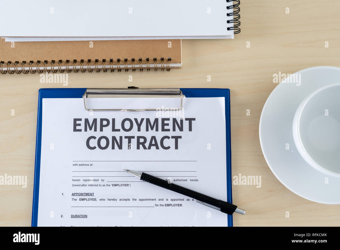 Candidate Sign Contract Employment contract signing job deal Recruitment concept Stock Photo ...