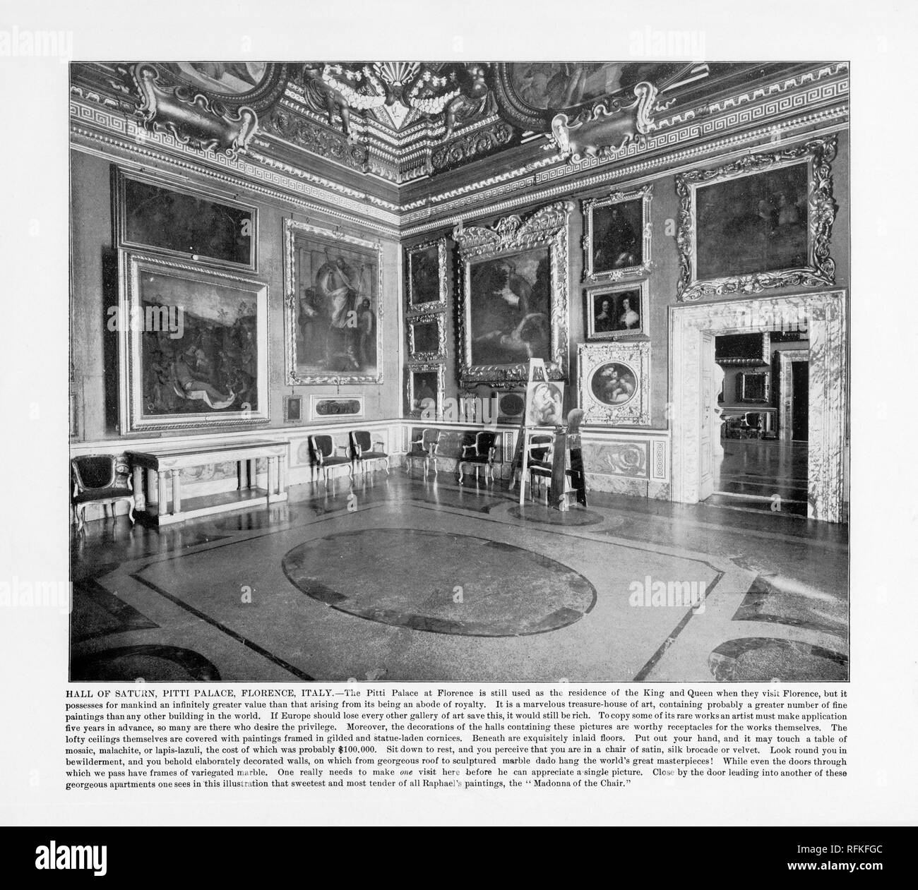 Hall of Saturn, Pitti Palace, Florence, Italy, Antique Italian ...