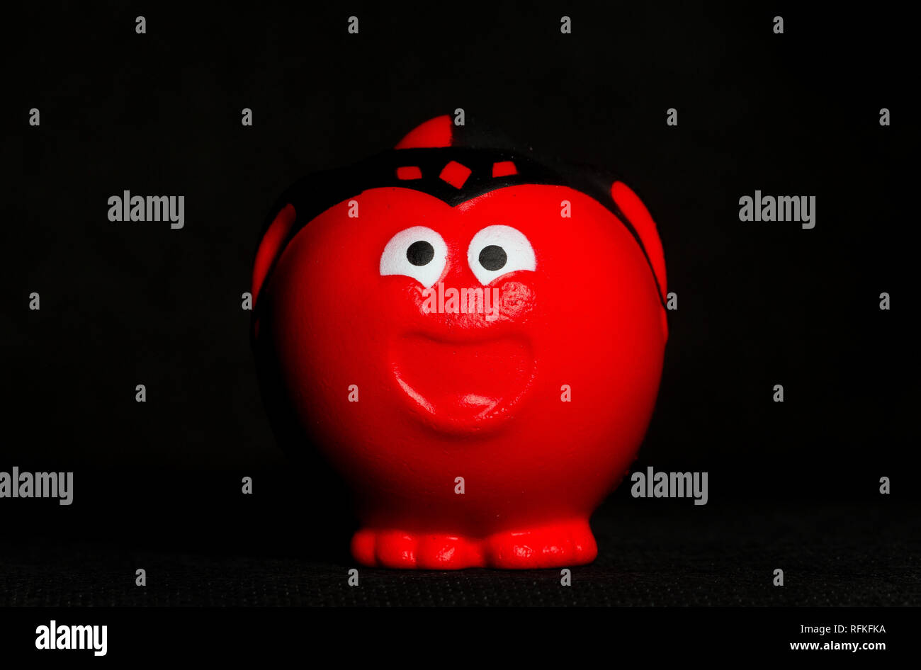 Conk Jester -  2019 design Red Nose for Comic Relief. Stock Photo