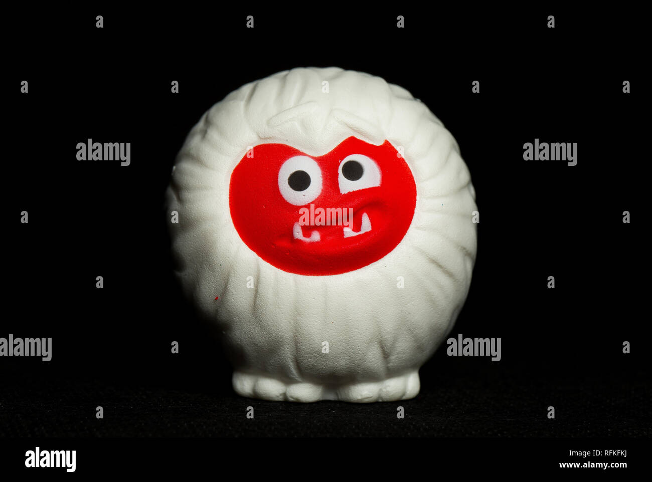 The Abominable Snoseman -  2019 design Red Nose for Comic Relief. Stock Photo