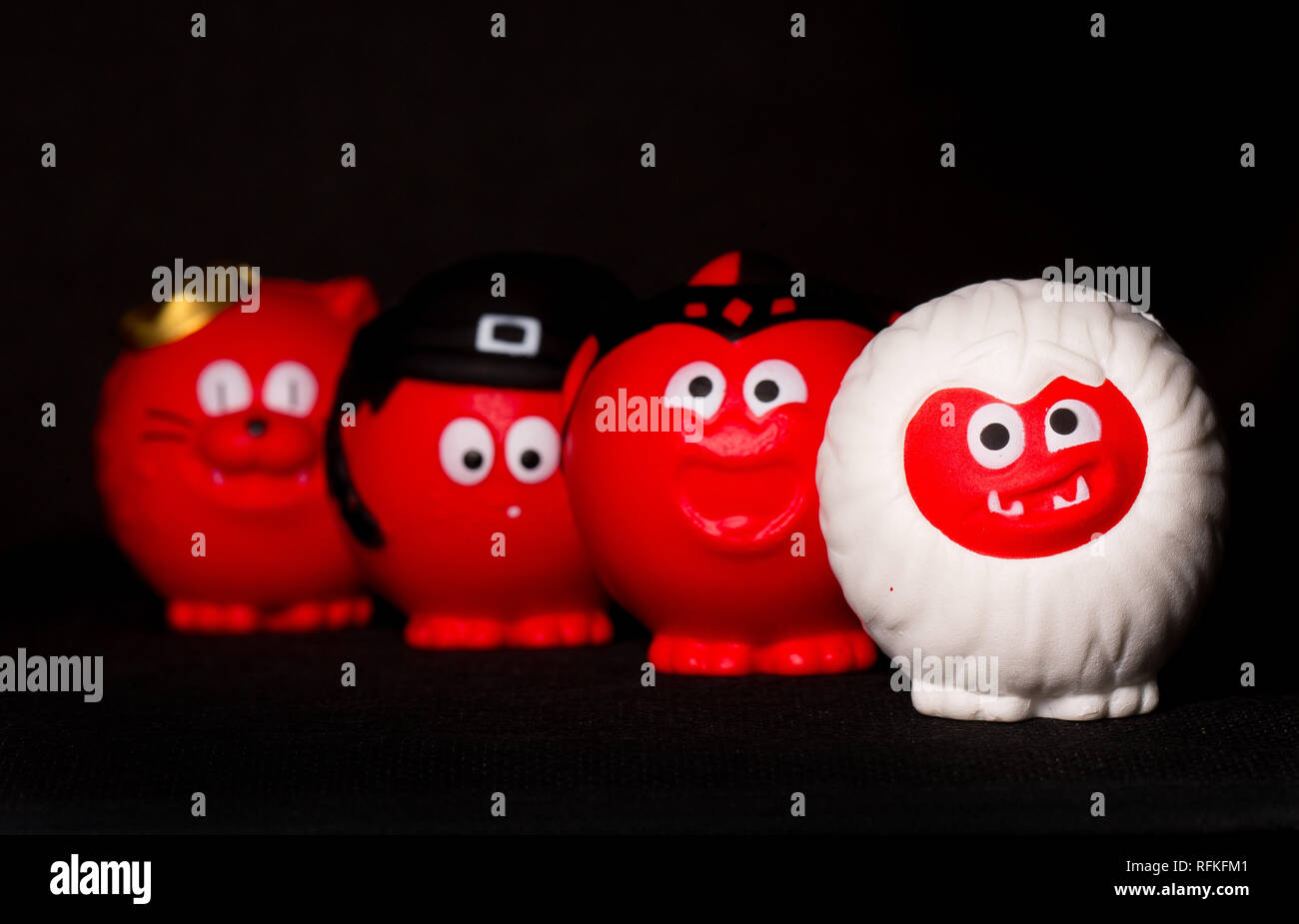 (L-R) Snufflekins, Honkus Ponkus, Conk Jester, The Abominable Snoseman ...