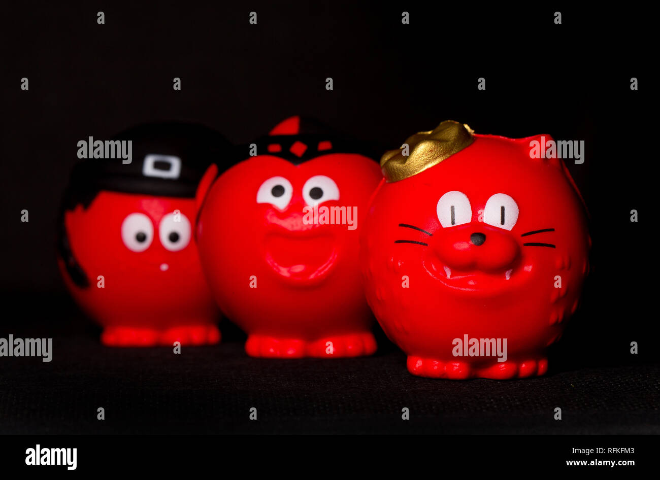 (L-R) Honkus Ponkus, Conk Jester, Snufflekins - 2019 design Red Nose ...