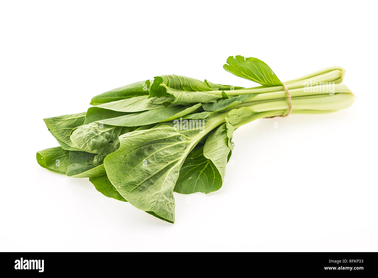 Chinese kale vegetables isolated on white background Stock Photo Alamy
