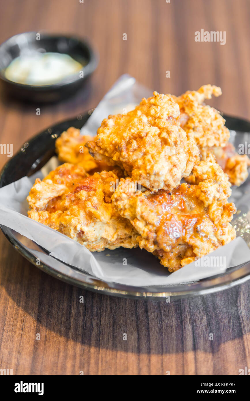 Deep fried chicken soft focus Stock Photo Alamy